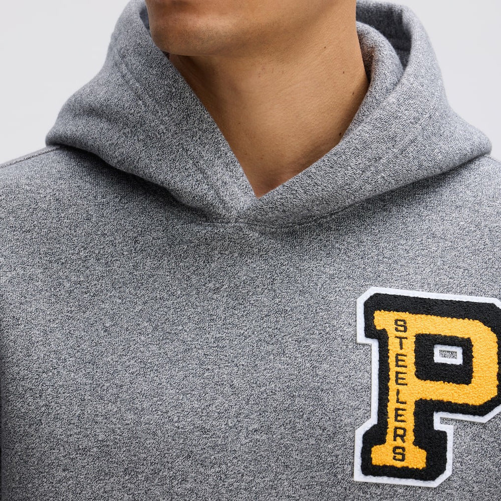 Pittsburgh Steelers Fanatics IconicFleece Letterman Hoodie