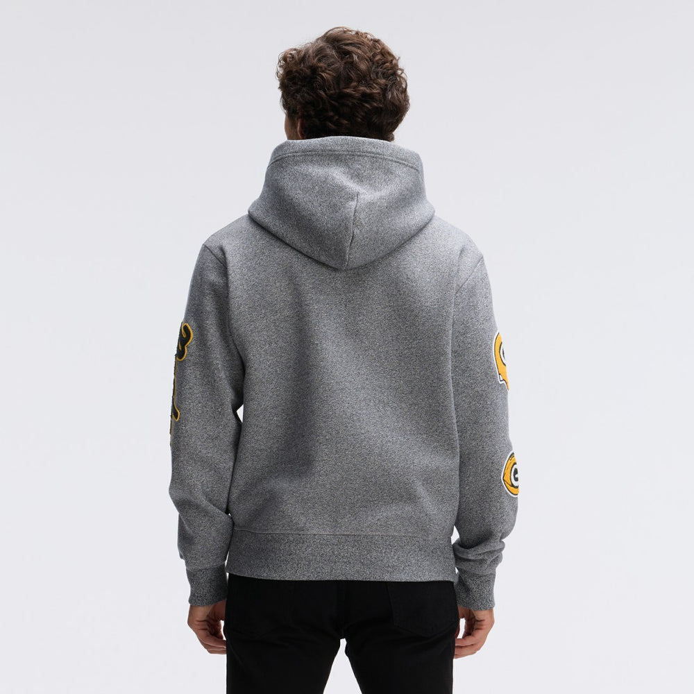 Green Bay Packers Fanatics IconicFleece Letterman Hoodie