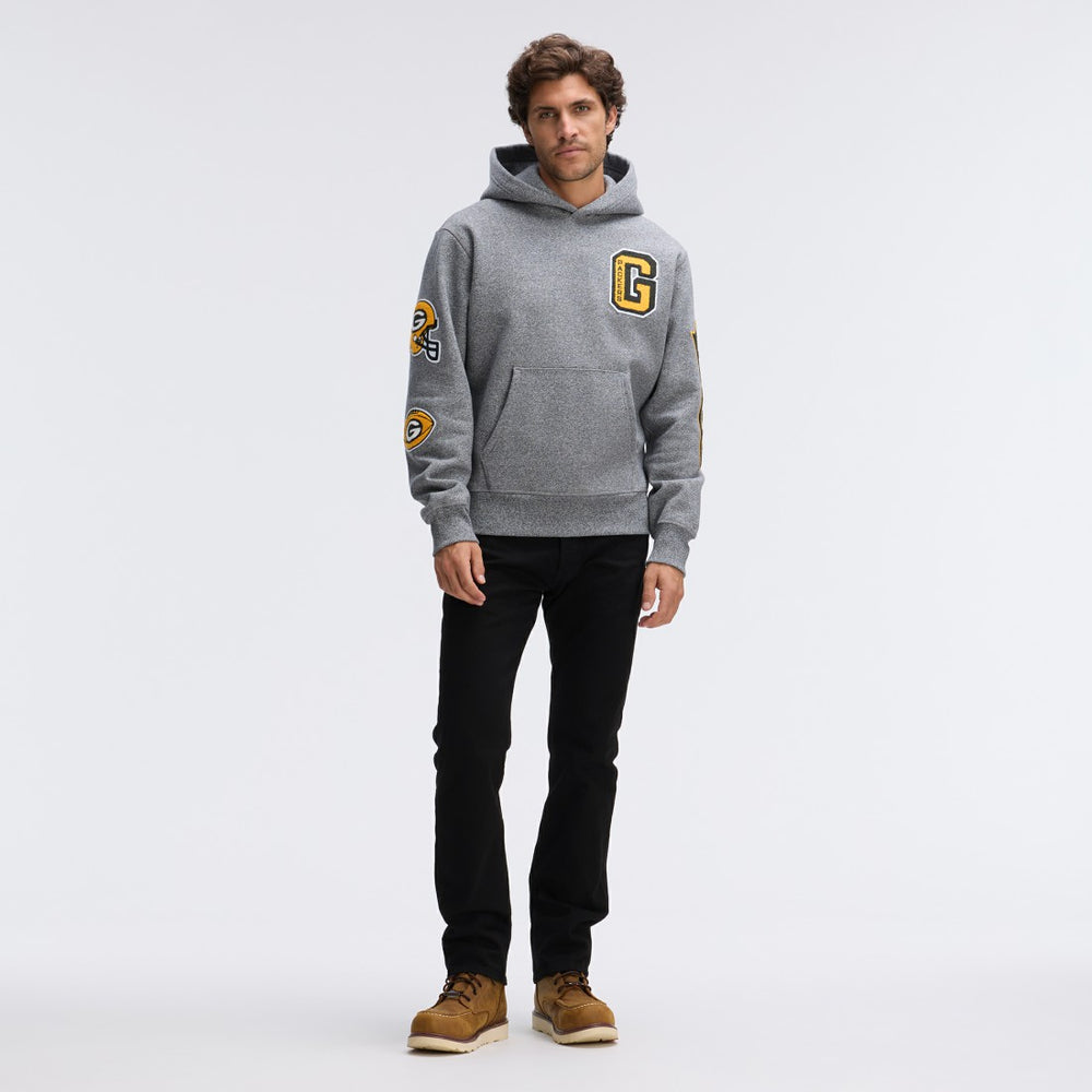 Green Bay Packers Fanatics IconicFleece Letterman Hoodie