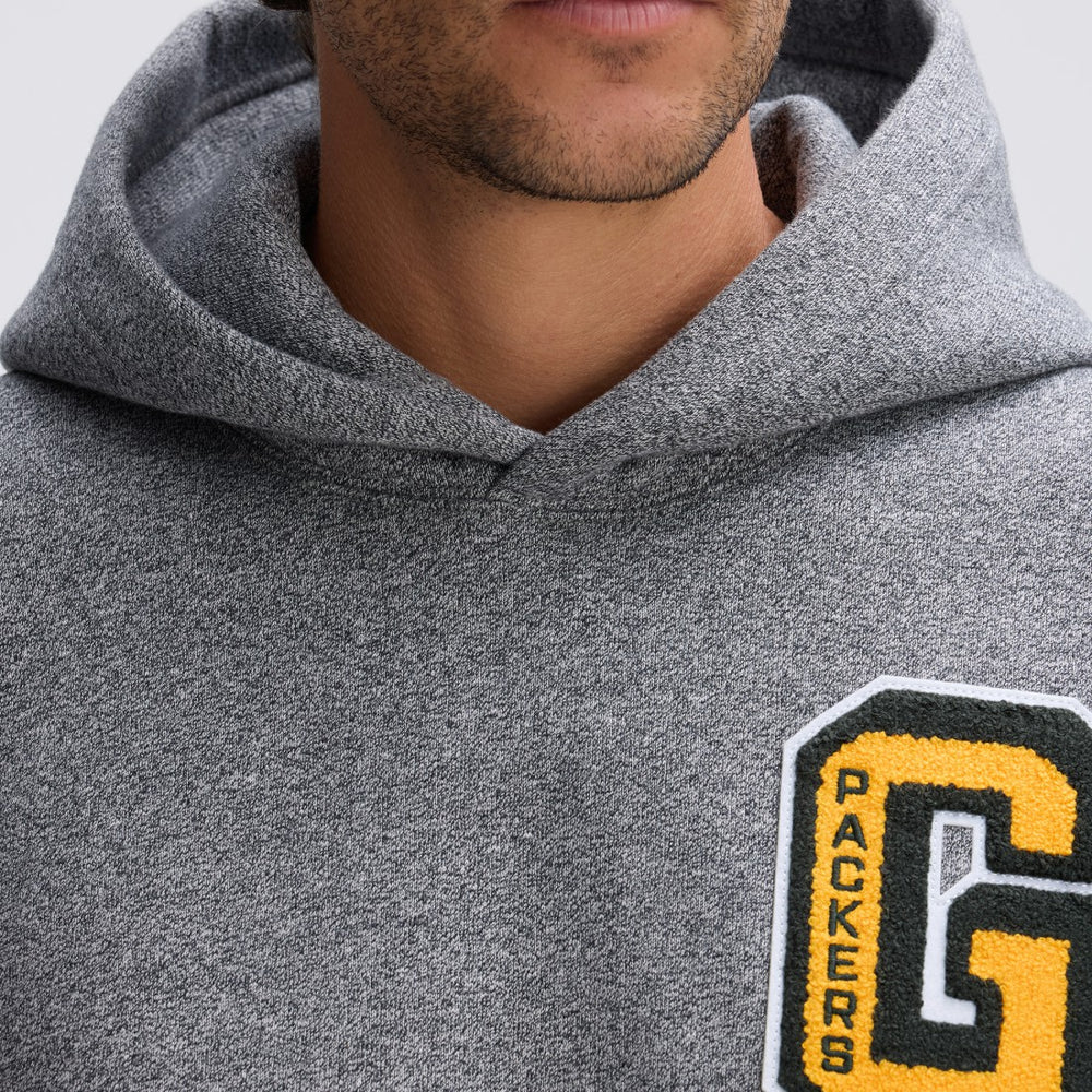 Green Bay Packers Fanatics IconicFleece Letterman Hoodie