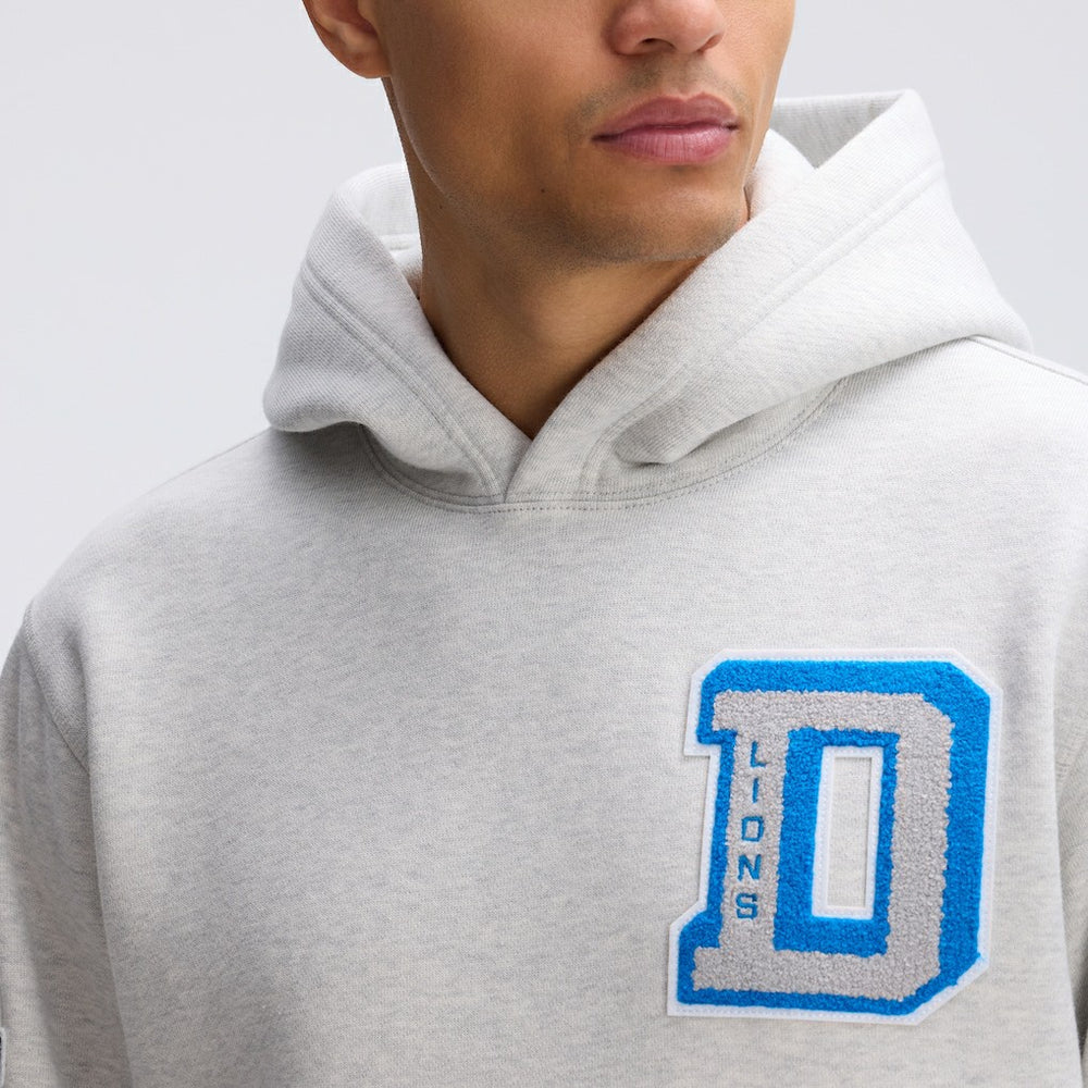 Detroit Lions Fanatics IconicFleece Letterman Hoodie