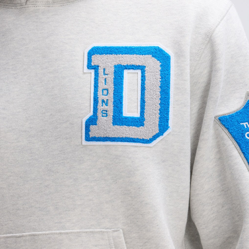 Detroit Lions Fanatics IconicFleece Letterman Hoodie