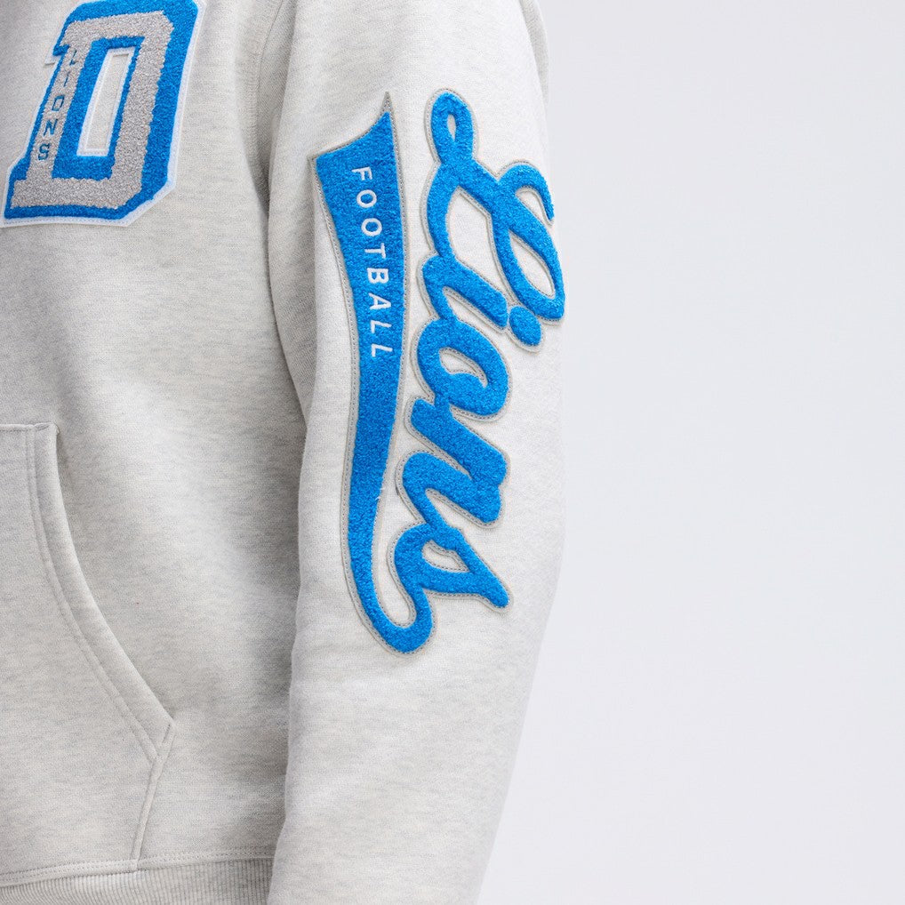 Detroit Lions Fanatics IconicFleece Letterman Hoodie