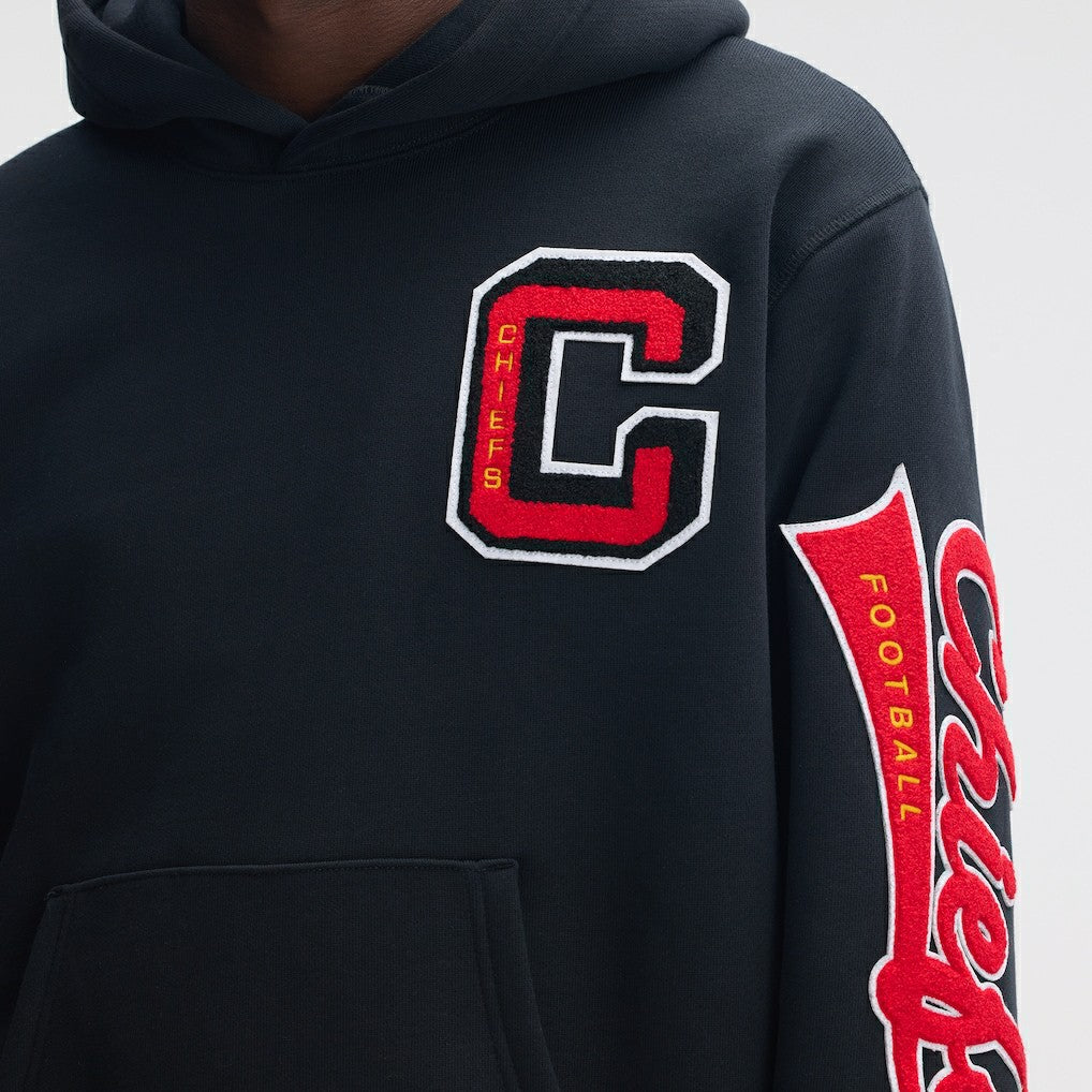 Kansas City Chiefs Fanatics IconicFleece Letterman Hoodie