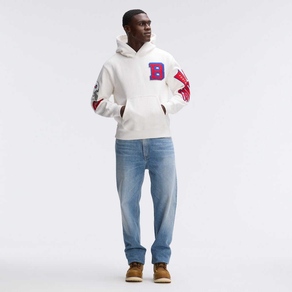 Buffalo Bills Fanatics IconicFleece Letterman Hoodie