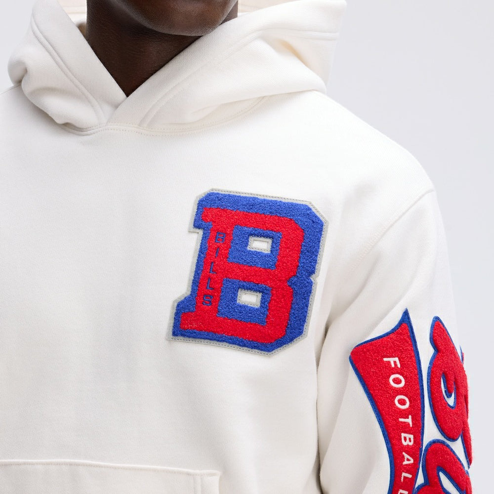 Buffalo Bills Fanatics IconicFleece Letterman Hoodie