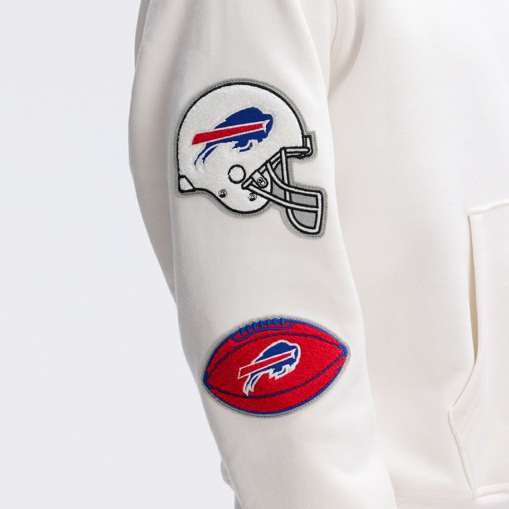 Buffalo Bills Fanatics IconicFleece Letterman Hoodie