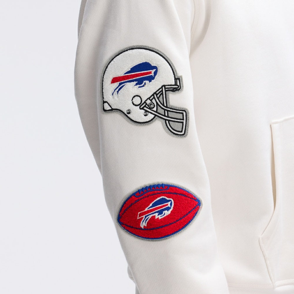 Buffalo Bills Fanatics IconicFleece Letterman Hoodie
