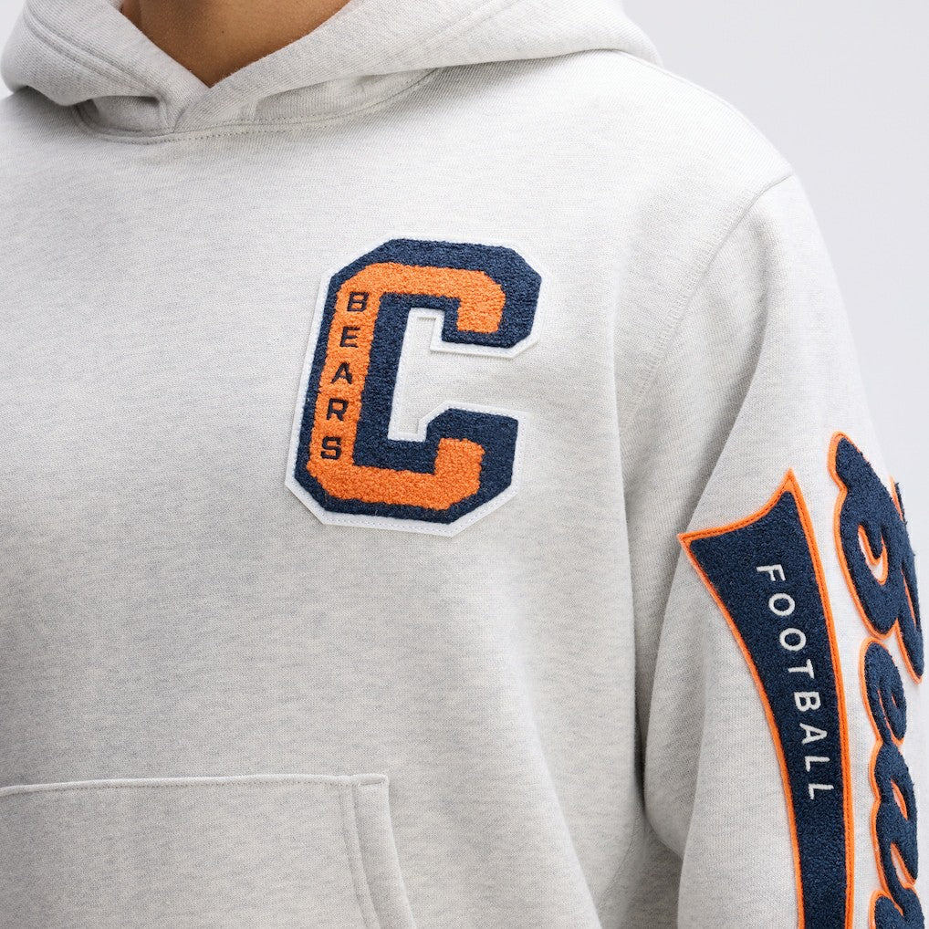 Chicago Bears Fanatics IconicFleece Letterman Hoodie