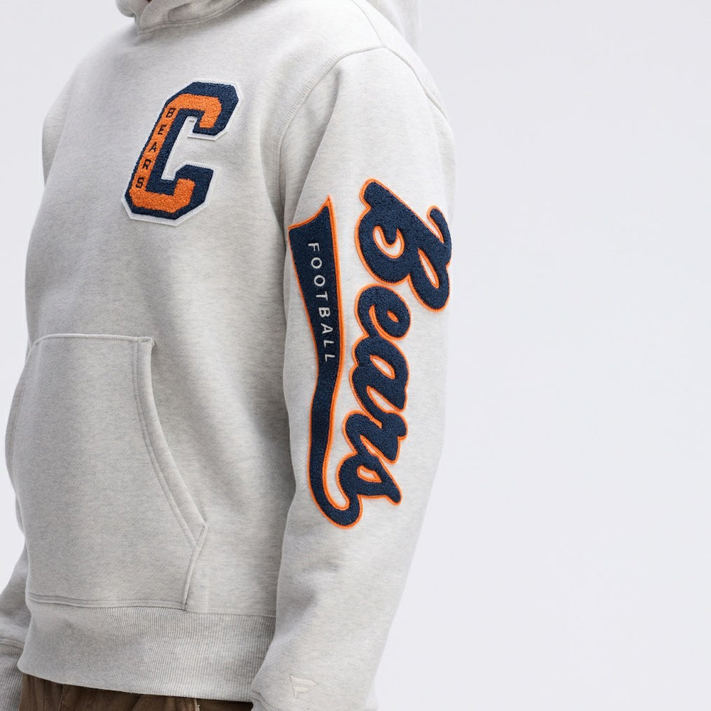 Chicago Bears Fanatics IconicFleece Letterman Hoodie