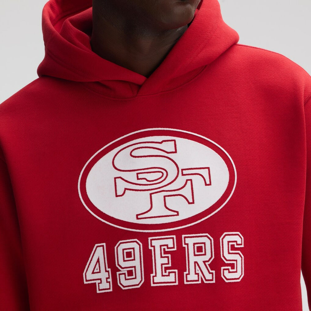 San Francisco 49ers Fanatics IconicFleece Flocked Hoodie