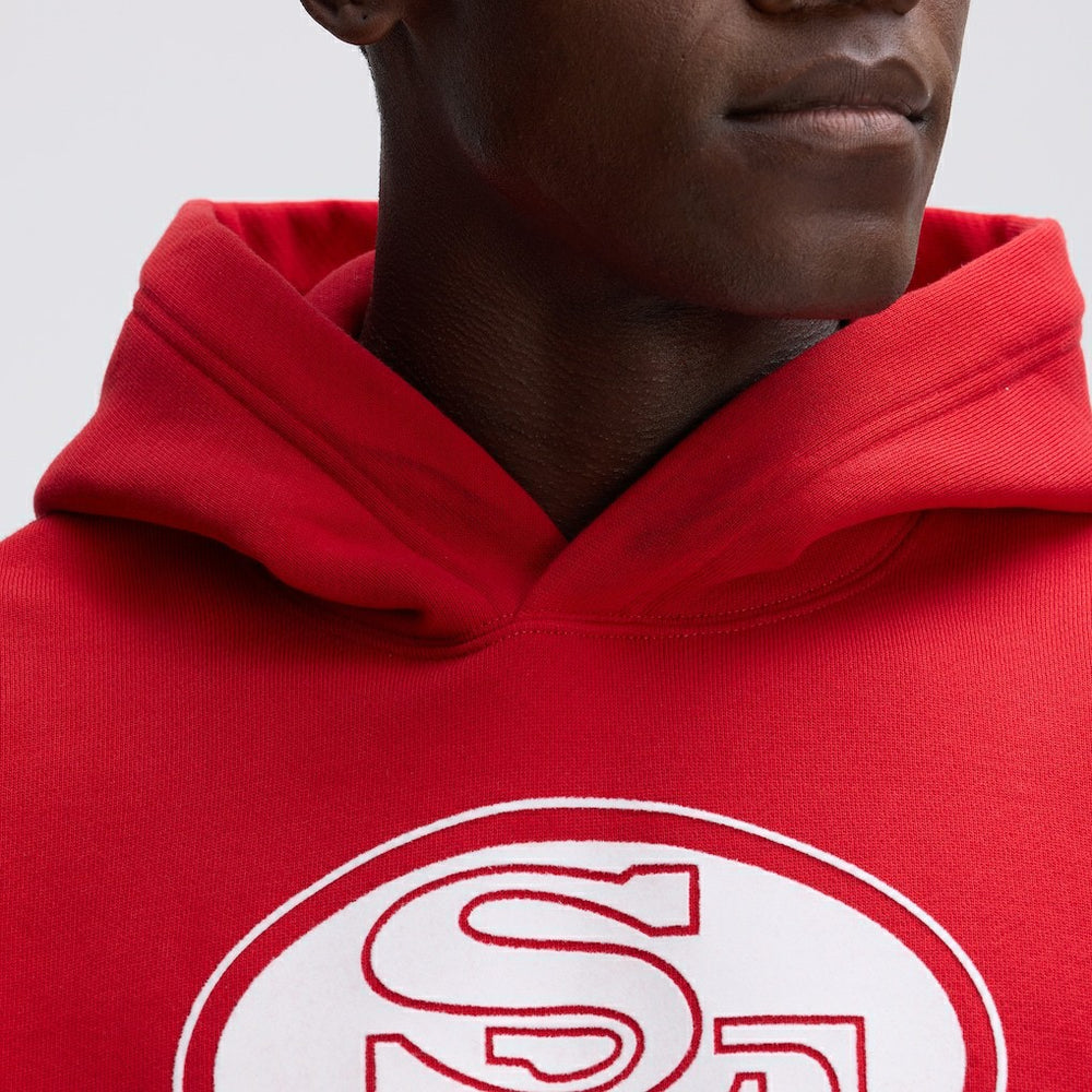 San Francisco 49ers Fanatics IconicFleece Flocked Hoodie