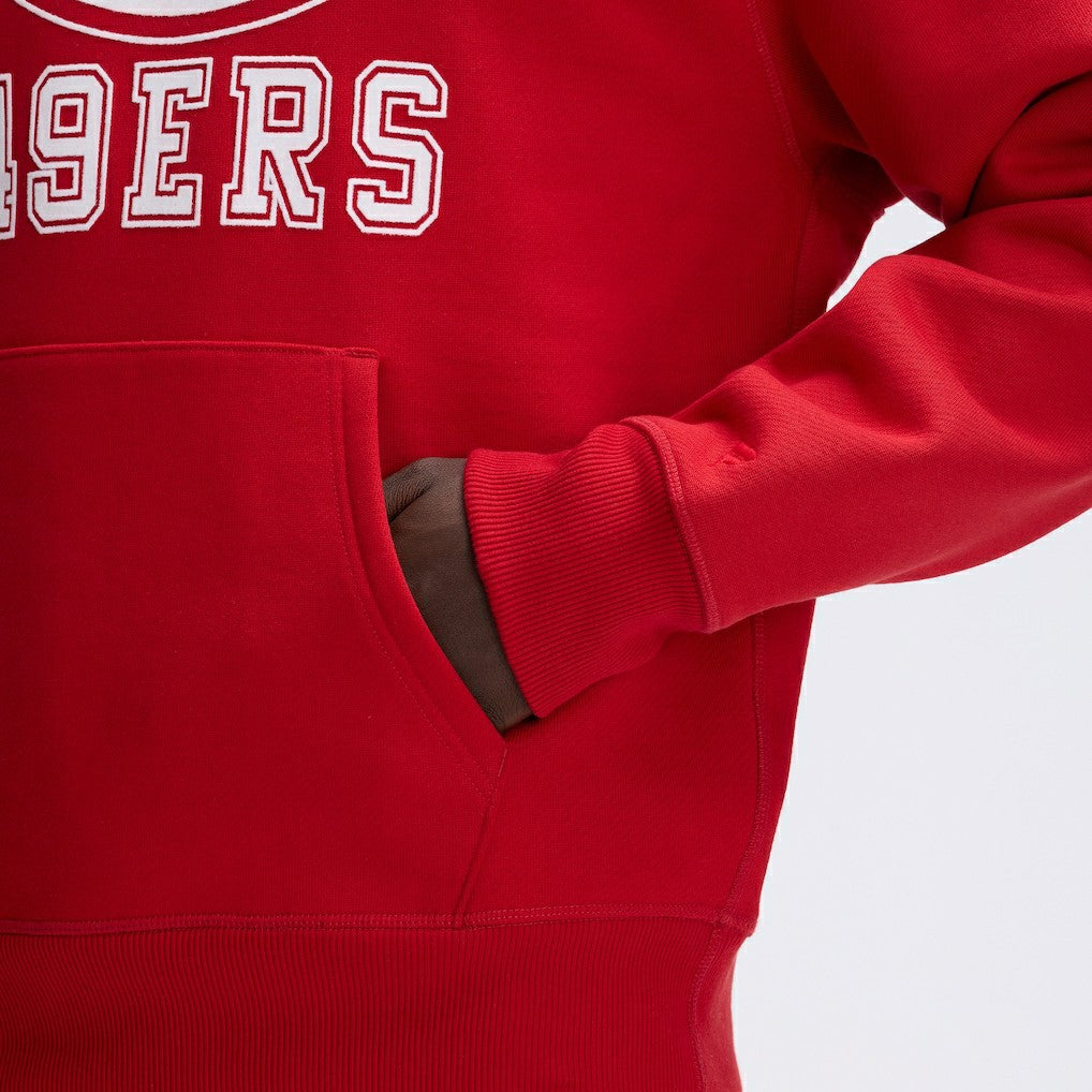 San Francisco 49ers Fanatics IconicFleece Flocked Hoodie