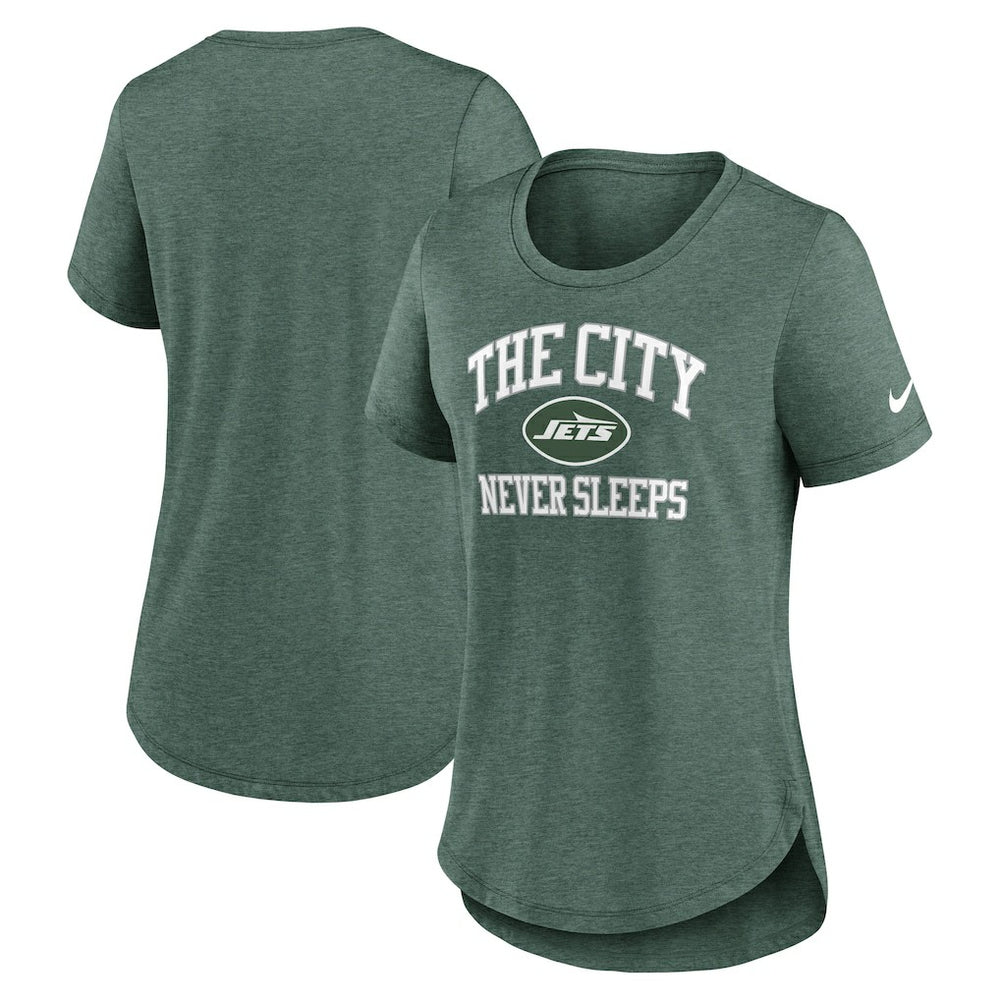 New York Jets Nike Women's The City Never Sleeps Tri-Blend T-Shirt