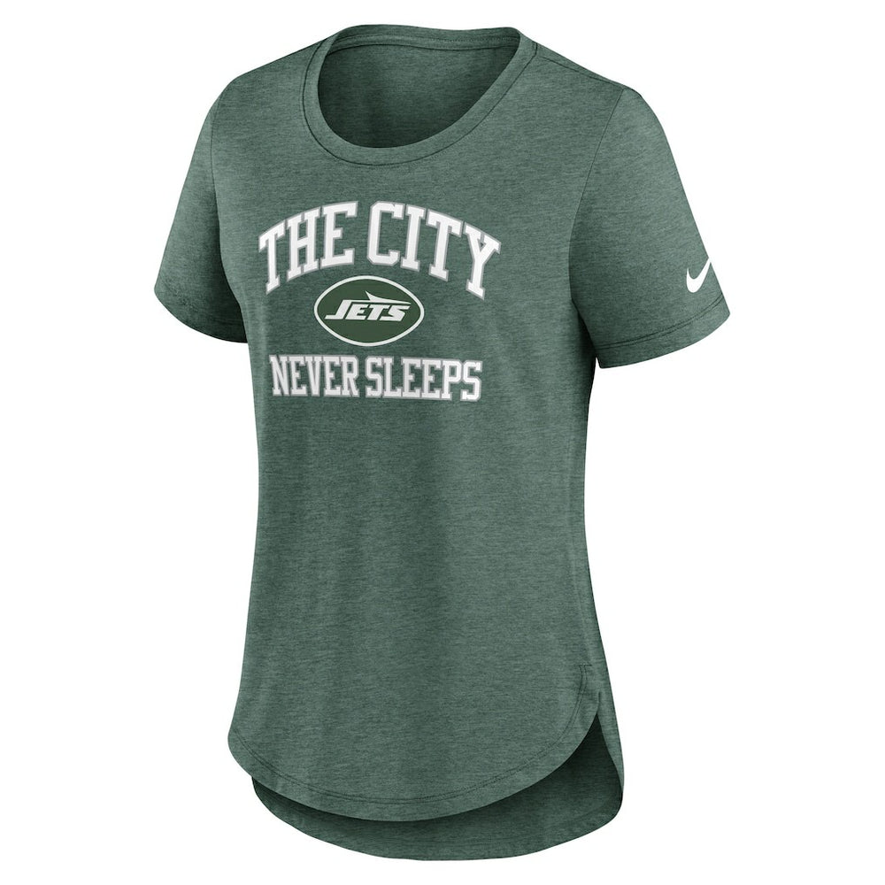 New York Jets Nike Women's The City Never Sleeps Tri-Blend T-Shirt