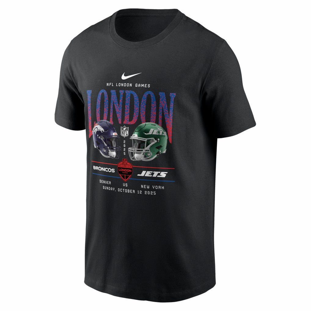Denver Broncos Nike vs. New York Jets International Games London 2025 T-Shirt