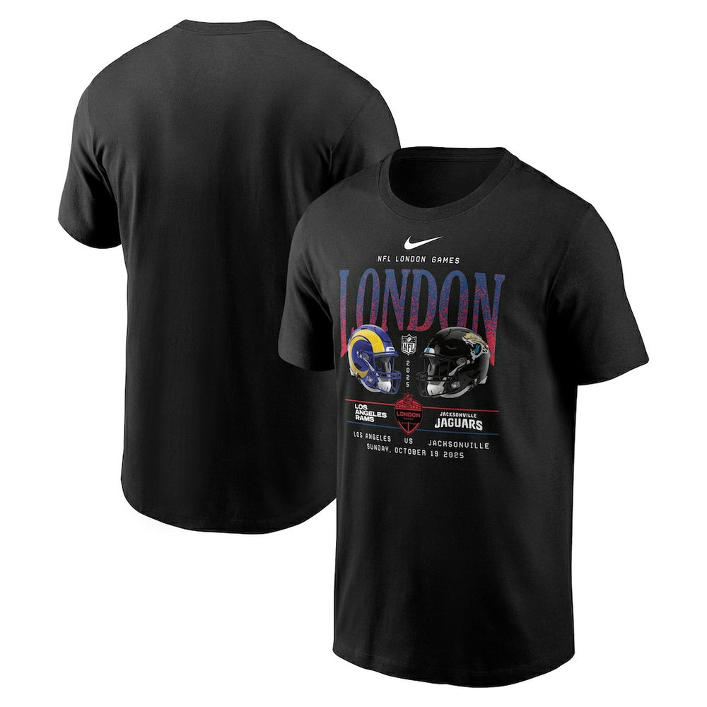 Jacksonville Jaguars Nike Los Angeles Rams vs.  International Games London 2025 T-Shirt