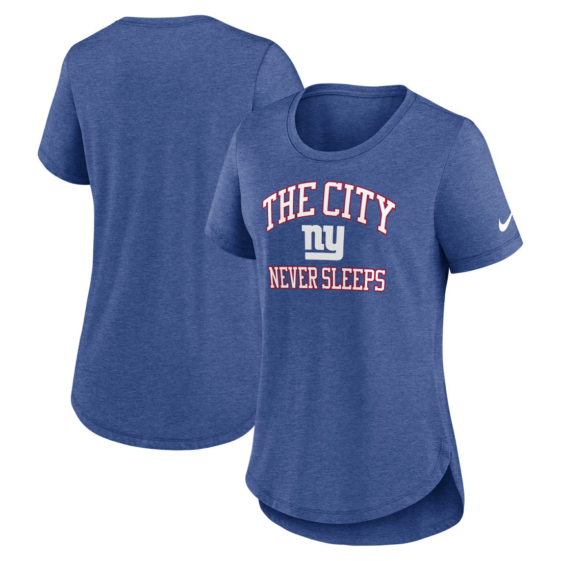 New York Giants Nike Women's The City Never Sleeps Tri-Blend T-Shirt