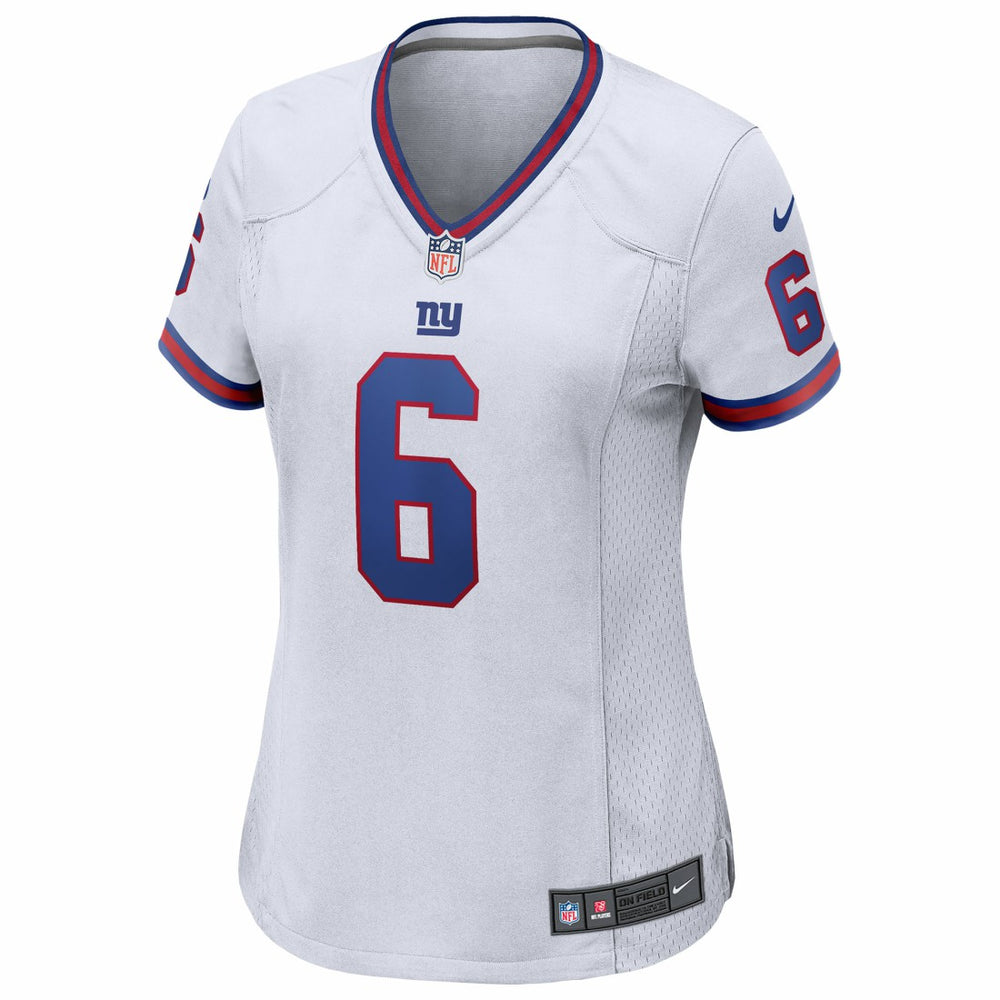 New York Giants Nike Jaxson Dart  Women's Alternate Vintage White Game Jersey