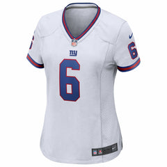 New York Giants Nike Jaxson Dart  Women's Alternate Vintage White Game Jersey
