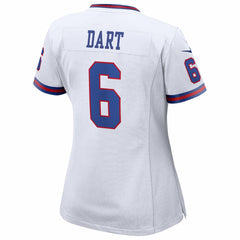 New York Giants Nike Jaxson Dart  Women's Alternate Vintage White Game Jersey