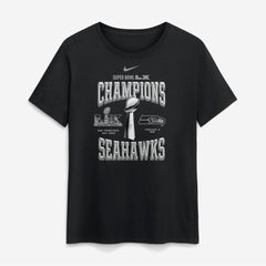 Seattle Seahawks Nike Women's Super Bowl LX Champions Locker Room Trophy Collection T-Shirt