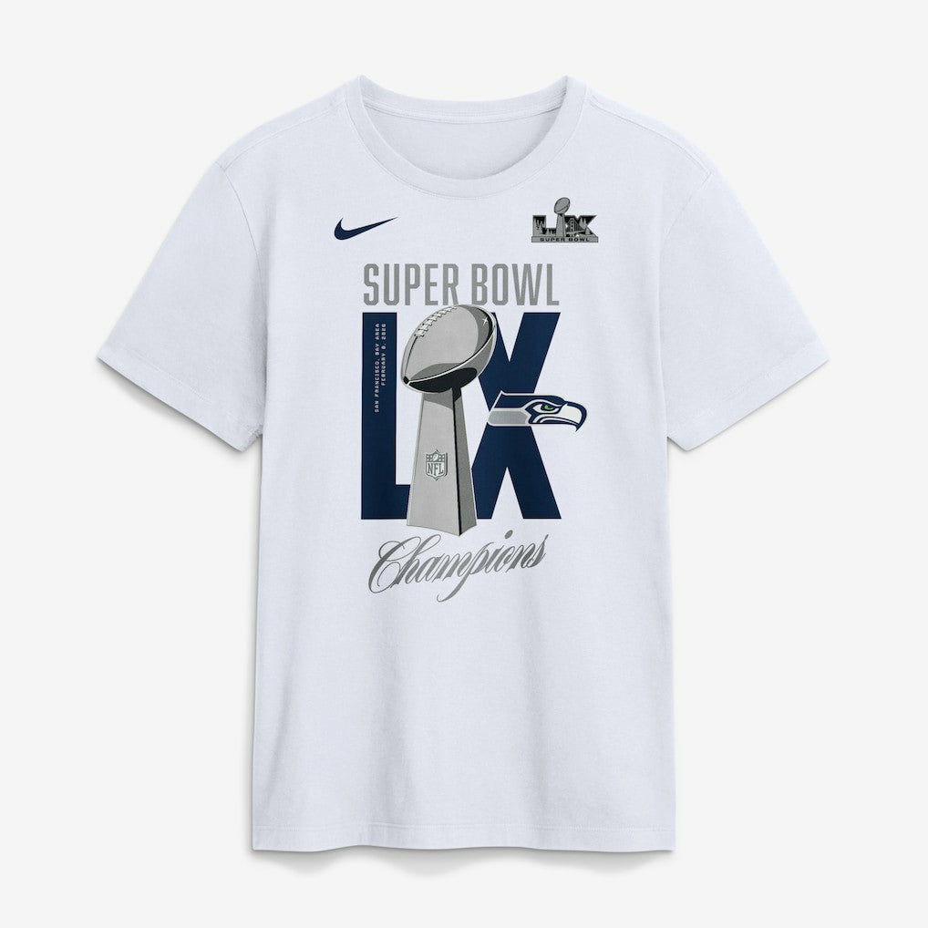 Seattle Seahawks Nike Super Bowl LX Champions Lombardi Trophy T-Shirt