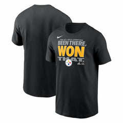 Pittsburgh Steelers Nike 2025 AFC North Division Champions Locker Room Trophy Collection T-Shirt
