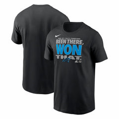 Carolina Panthers Nike 2025 NFC South Division Champions Locker Room Trophy Collection T-Shirt