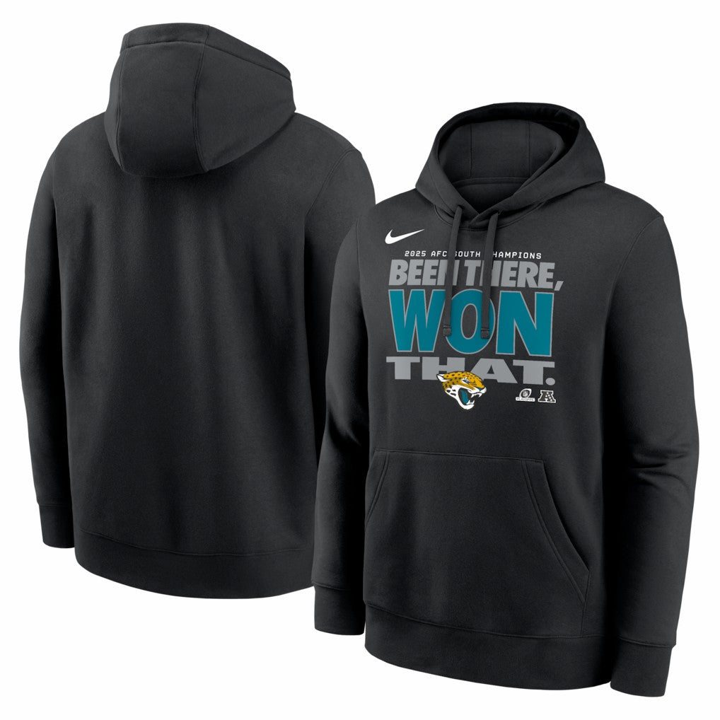 Jacksonville Jaguars Nike 2025 AFC South Division Champions Locker Room Trophy Collection Hoodie