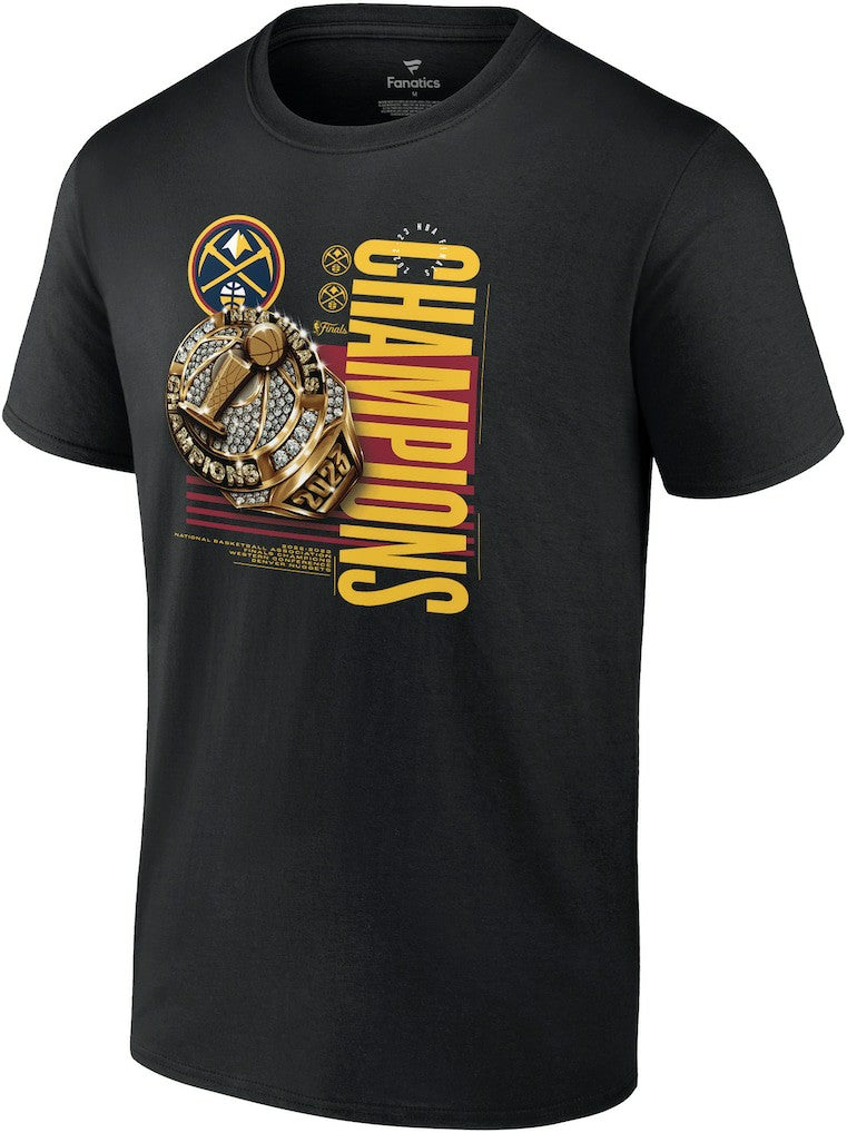 Denver Nuggets 2023 NBA Finals Champions Slam Bling Ring T-Shirt For Sale
