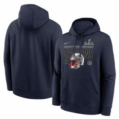 New England Patriots Nike 2025 AFC Champions Glory Shield Hoodie