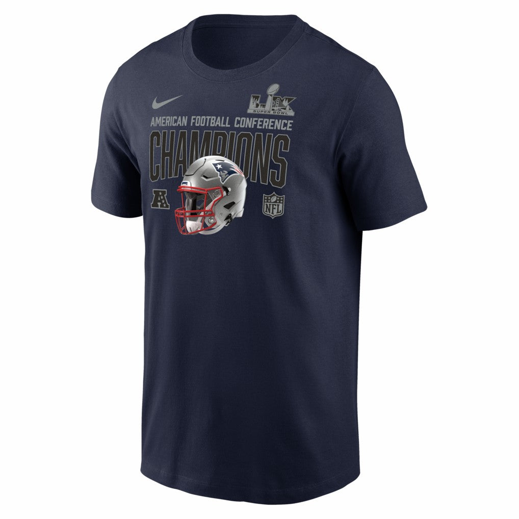 New England Patriots Nike 2025 AFC Champions Glory Shield T-Shirt