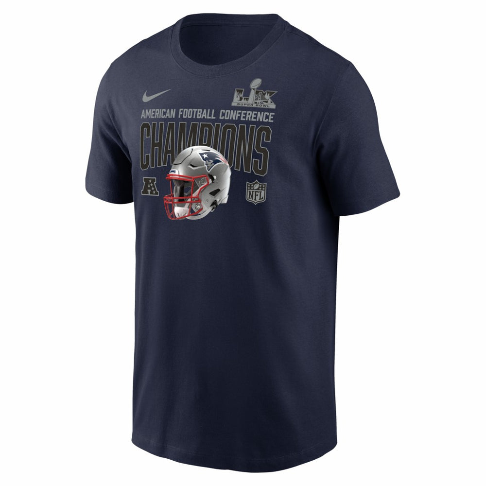 New England Patriots Nike 2025 AFC Champions Glory Shield T-Shirt
