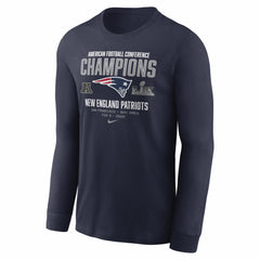 New England Patriots Nike 2025 AFC Champions Team Nation Long Sleeve T-Shirt