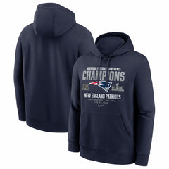 New England Patriots Nike 2025 AFC Champions Team Nation Hoodie