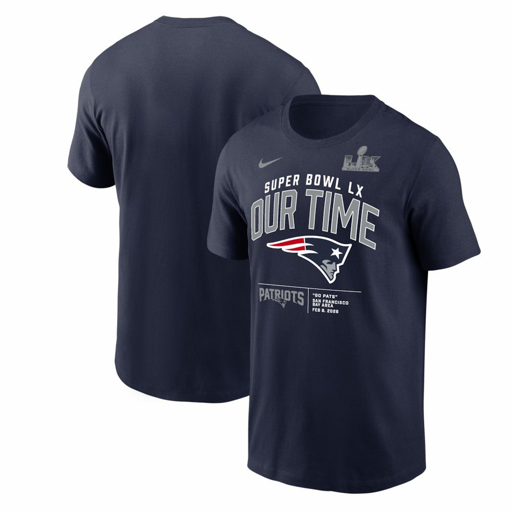 New England Patriots Nike Super Bowl LX Clear Sign T-Shirt