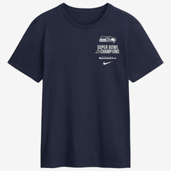 Seattle Seahawks Nike Two-Time Super Bowl Champions Downtown Ring Club T-Shirt