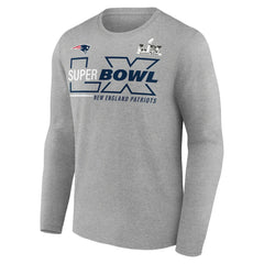 New England Patriots Fanatics Super Bowl LX Roster Long Sleeve T-Shirt