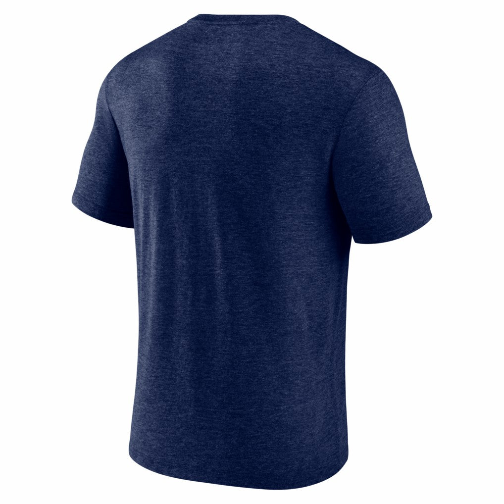 New England Patriots Fanatics 2025 AFC Champions Quick Pass Tri-Blend T-Shirt