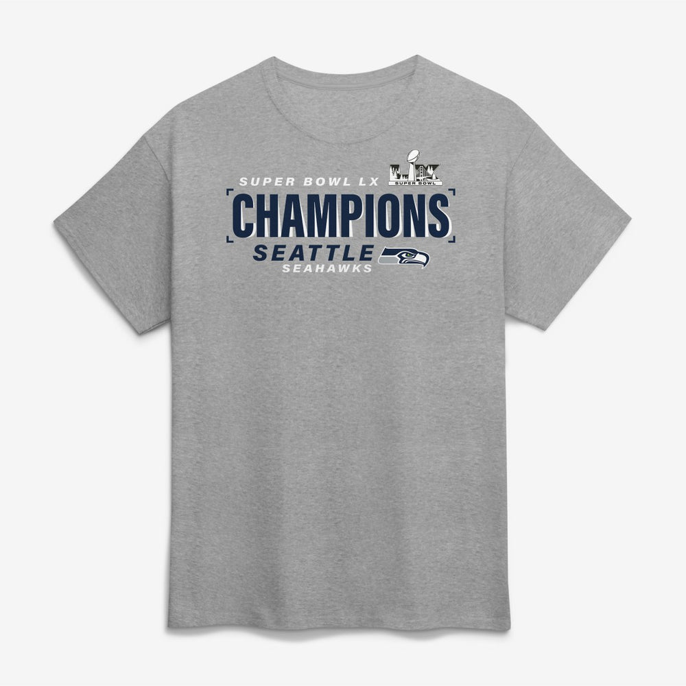 Seattle Seahawks Fanatics Super Bowl LX Champions Counting Points Score T-Shirt