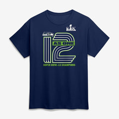 Seattle Seahawks Fanatics Super Bowl LX Champions Hometown On Top T-Shirt