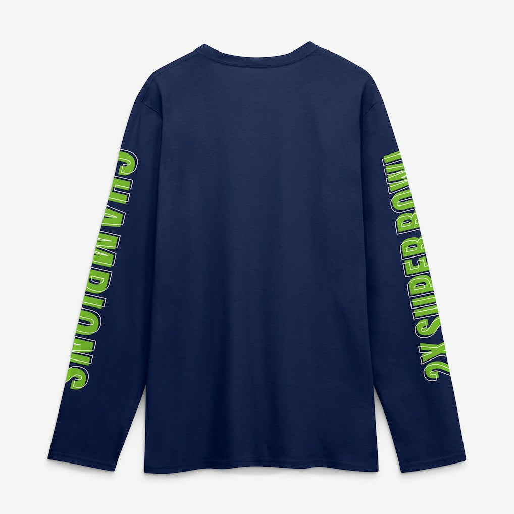 Seattle Seahawks Fanatics Super Bowl LX Champions Own The Moments Long Sleeve T-Shirt