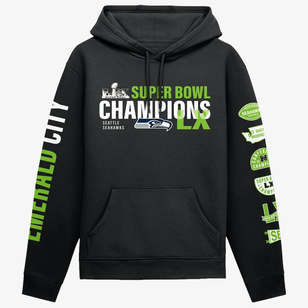 Seattle Seahawks Fanatics Super Bowl LX Champions Four-Piece Hoodie
