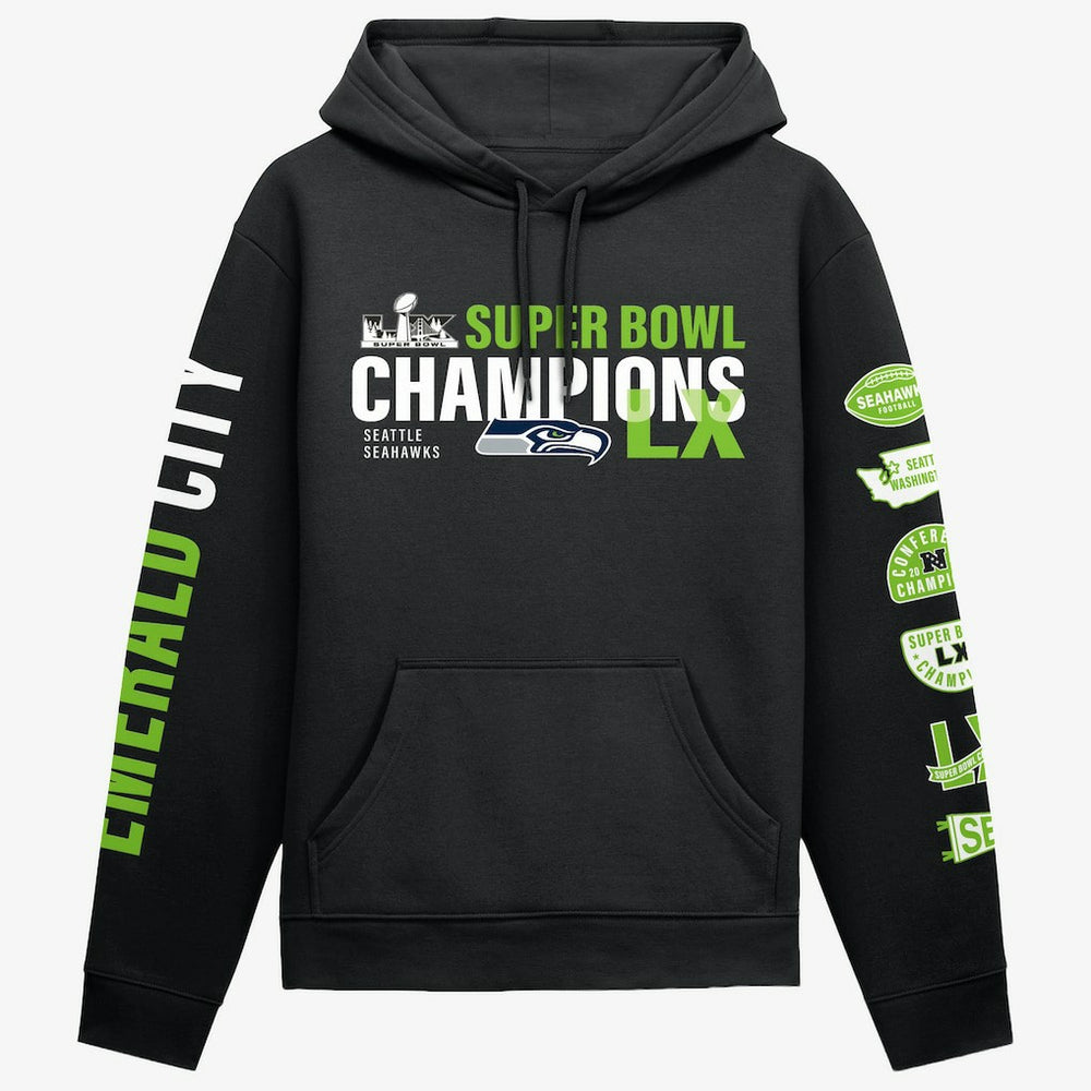 Seattle Seahawks Fanatics Super Bowl LX Champions Four-Piece Hoodie