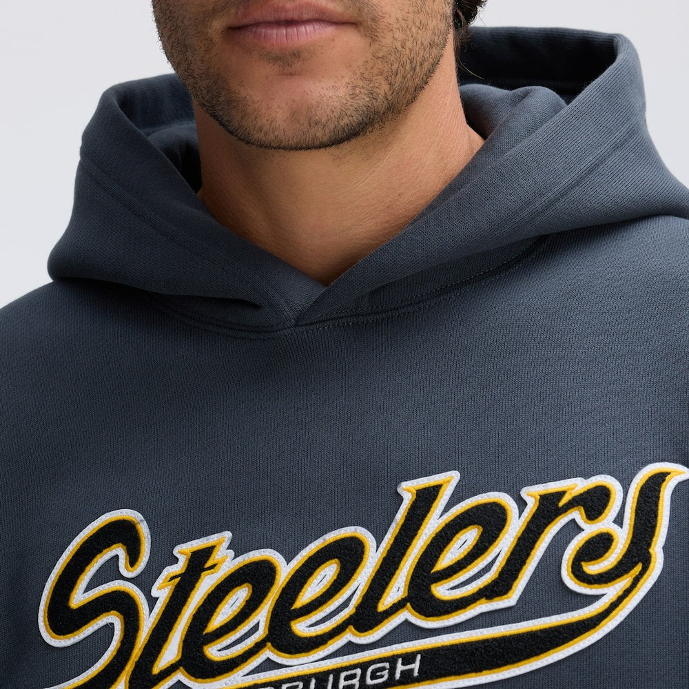 Pittsburgh Steelers Fanatics IconicFleece Tipped Hoodie