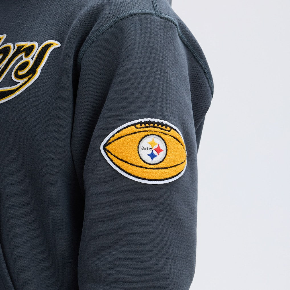Pittsburgh Steelers Fanatics IconicFleece Tipped Hoodie