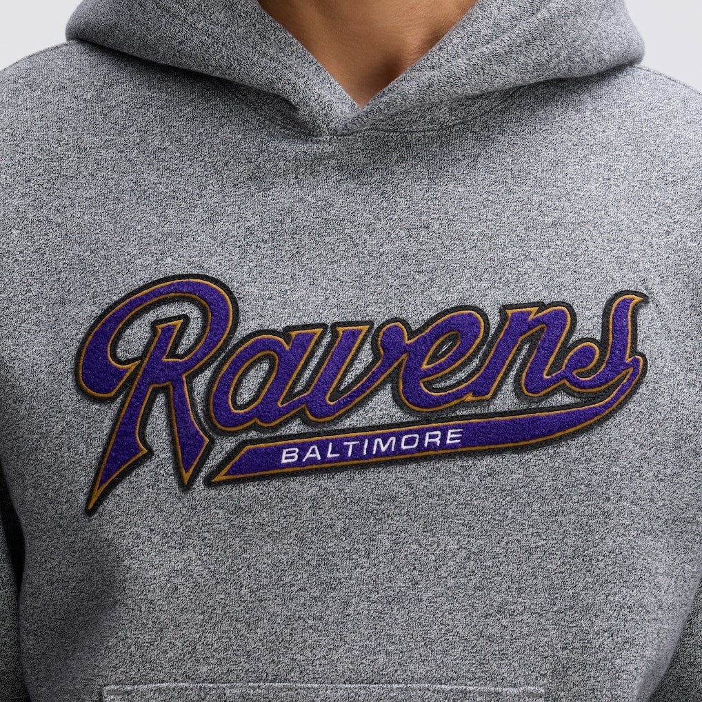 Baltimore Ravens Fanatics IconicFleece Tipped Hoodie