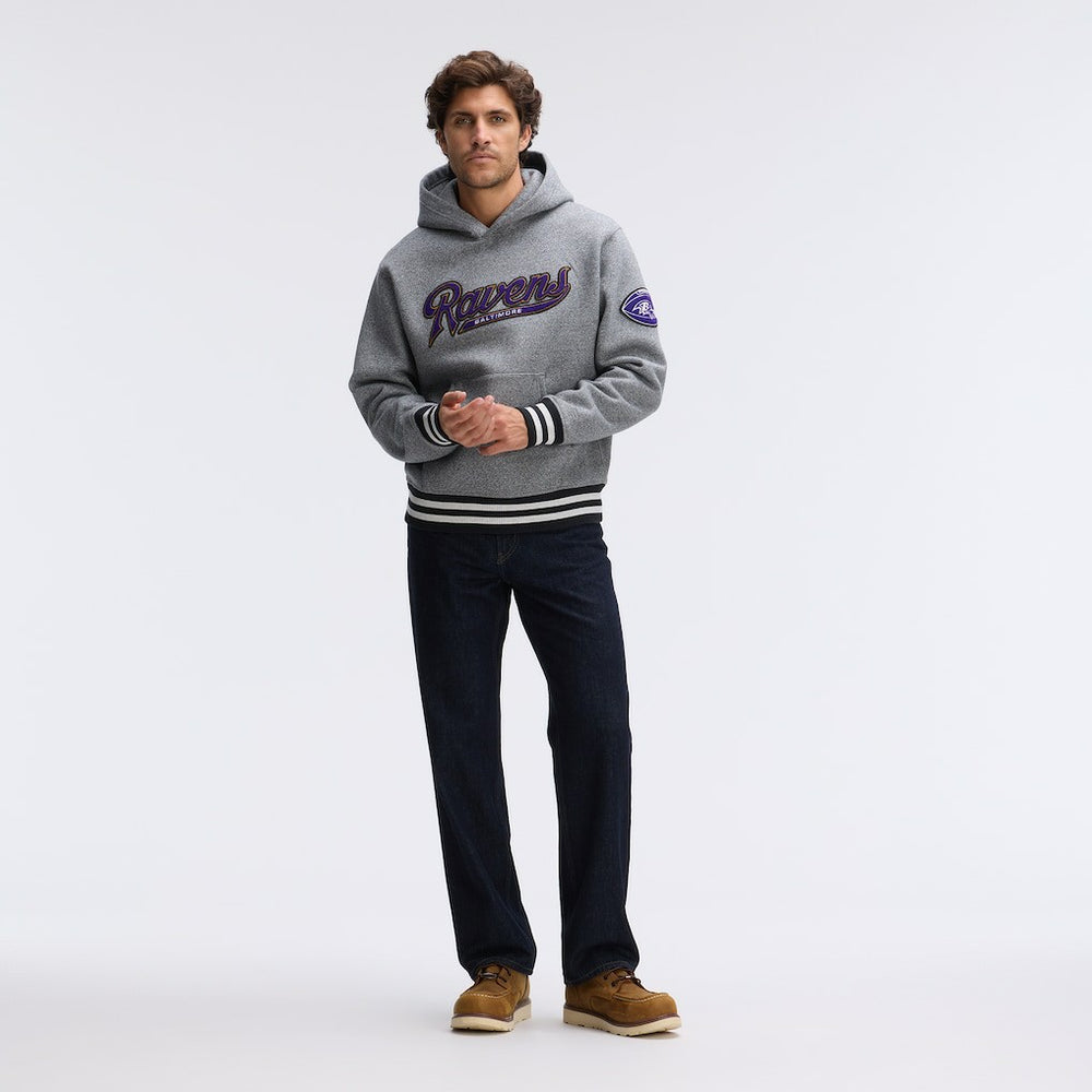 Baltimore Ravens Fanatics IconicFleece Tipped Hoodie