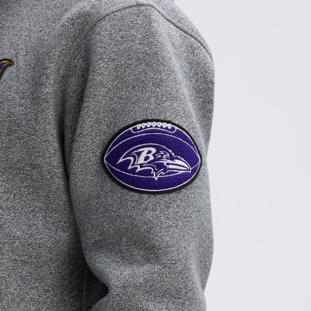 Baltimore Ravens Fanatics IconicFleece Tipped Hoodie